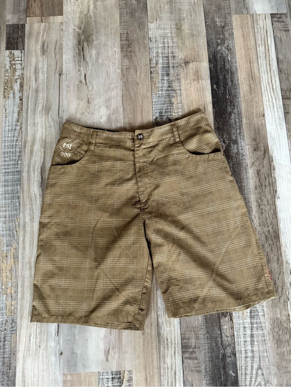Mens hurley plaid jorts